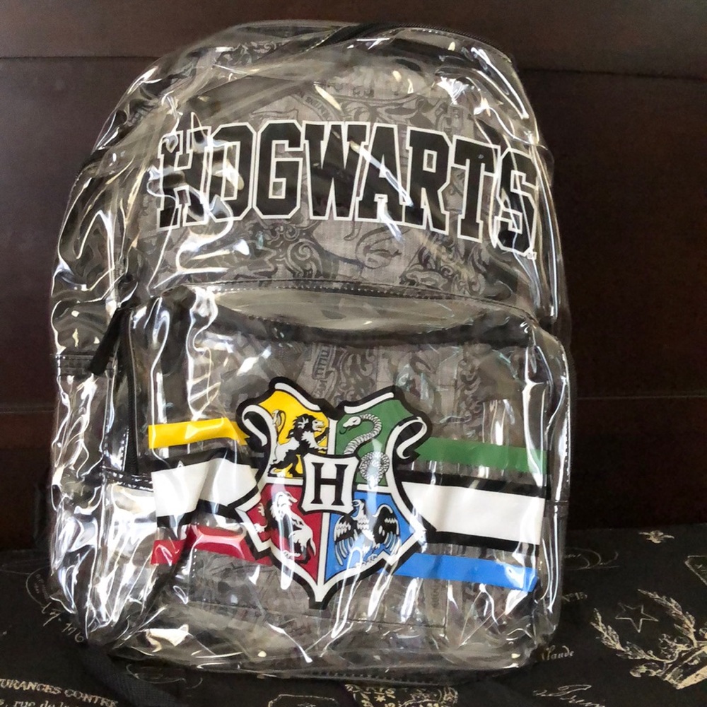 New w/Tags Harry Potter Hogwarts Clear Backpack